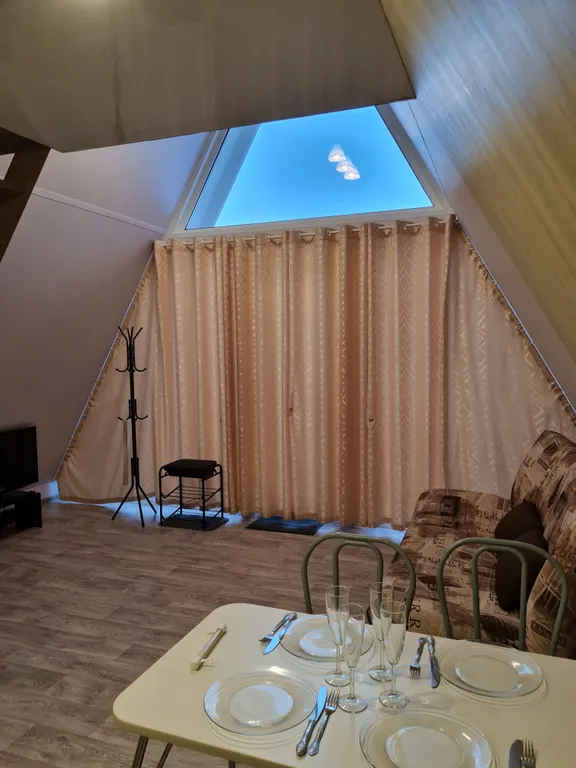 Дом A-frame с баней