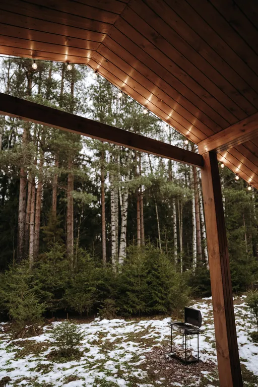 Коттедж Дом с видом на лес, сауной, 5 минут по лесной тропе до озера — Тосно