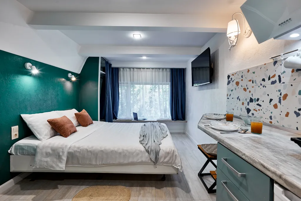 Квартира Апартаменты в зеленых тонах — Москва