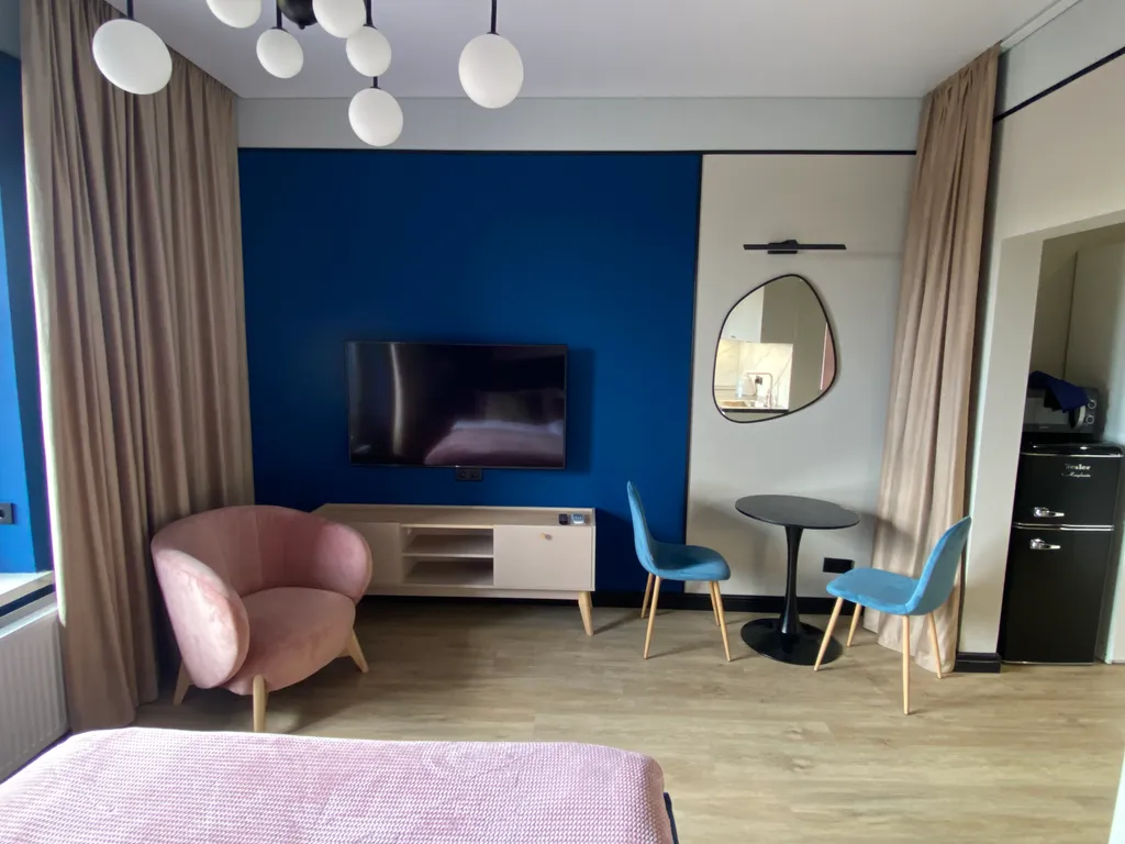 Квартира Квартира Дизайнерская студия в новом ЖК со свежим ремонтом, кондиционером и бойлером — Гатчина