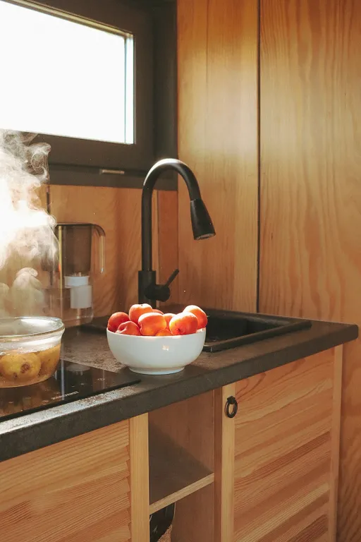 Эстетичный мини-домик с горячими ваннами и купелью