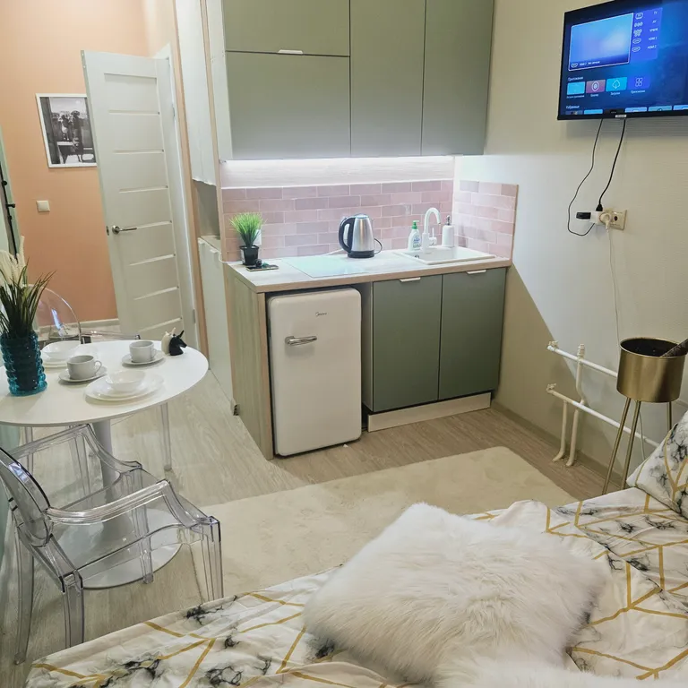 Квартира Квартира Дизайнерская студия у метро Каширская, варшавская, парковка бесплатно — Москва