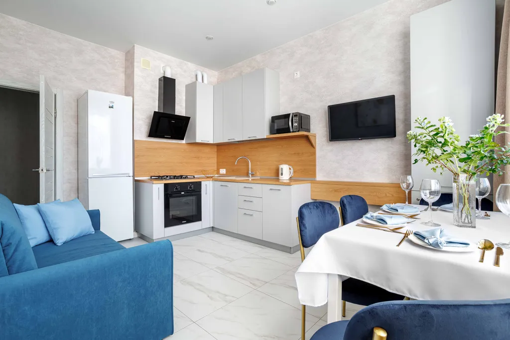 Квартира Квартира Уютный апартамент с бассейном на территории — Геленджик