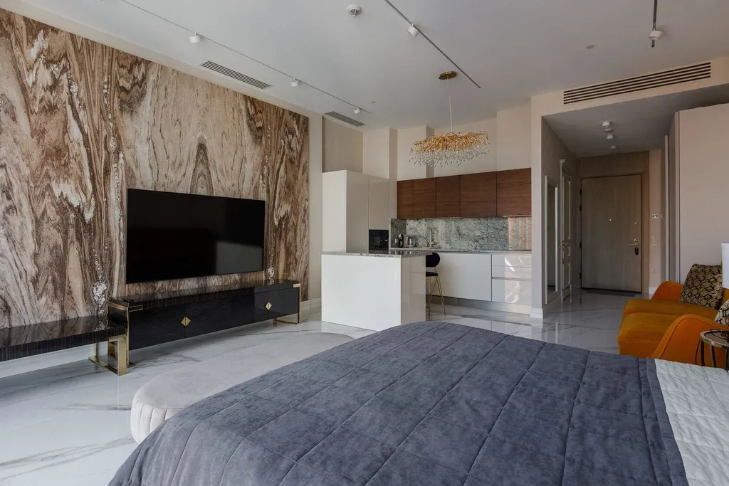 Красивая студия с видом на Москва-Сити