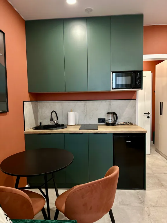 Стильная дизайнерская студия в Ясной Поляне с шикарным видом