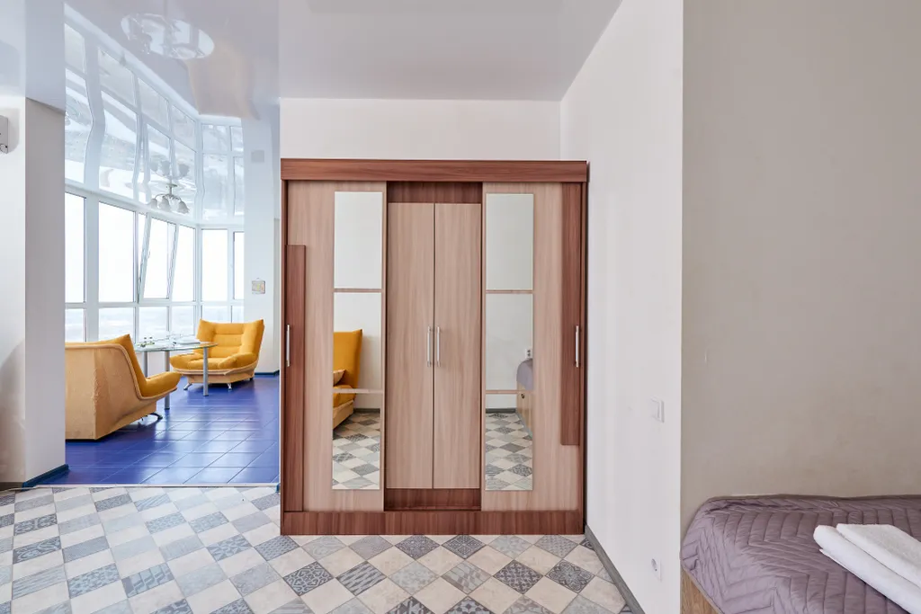 Студия с потрясающим видом на город