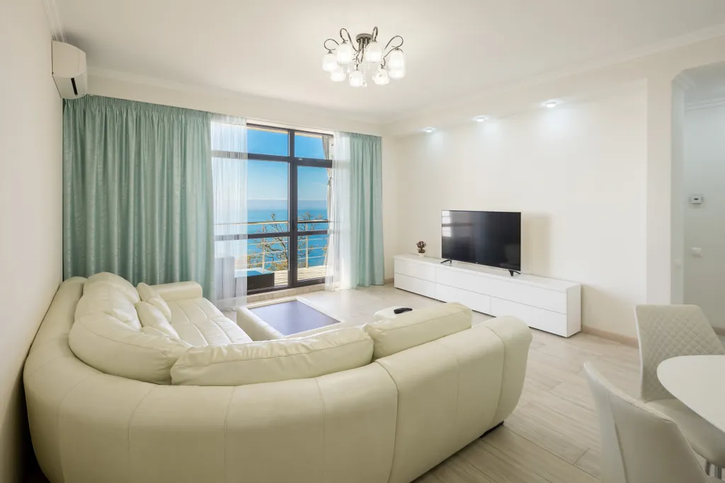 Квартира с Видом на море, 2 спальнями, 2 санузлами в ЖК Лазурный берег 1