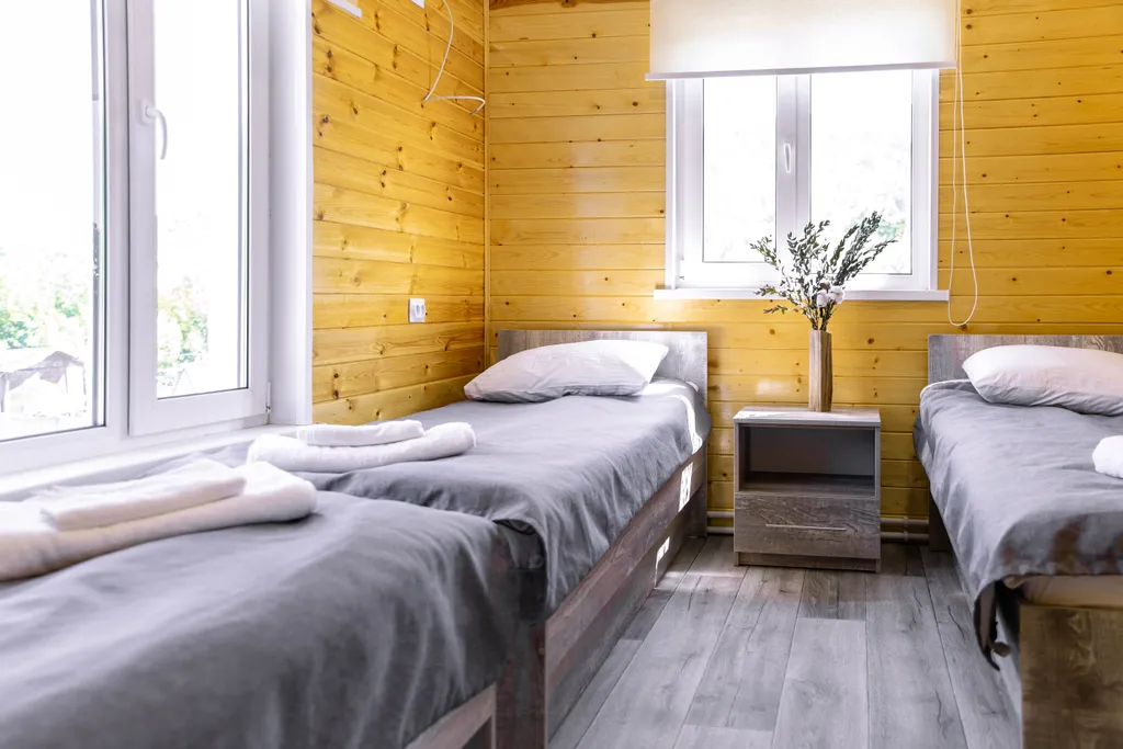 Двухэтажный коттедж с баней