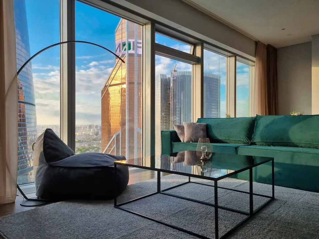 2-комнатные lux апартаменты Москва сити на 54 этаже