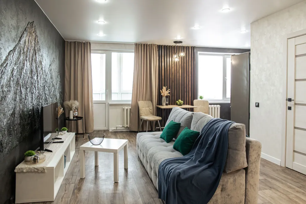 Квартира 1-комнатная Вулканическая Панорама с видом на вулканы и город — аренда посуточно в Елизово