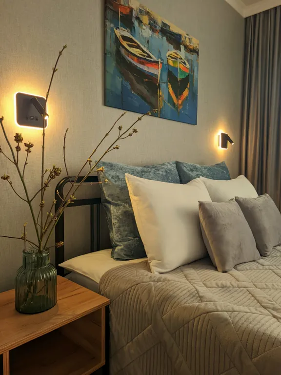 Уютная квартира с красивым видом на город и Волгу