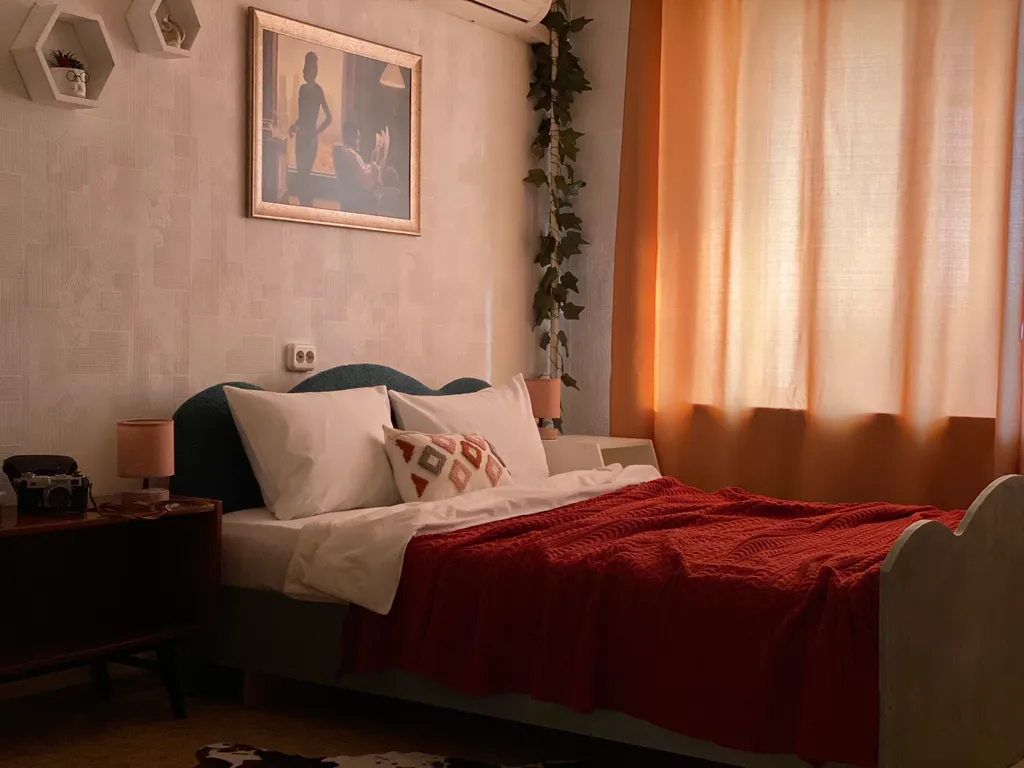 Просторная квартира с видом на город и парк