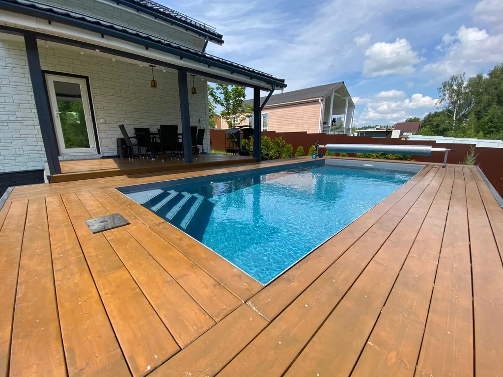 Коттедж Перламутр с сауной и 4 спальнями