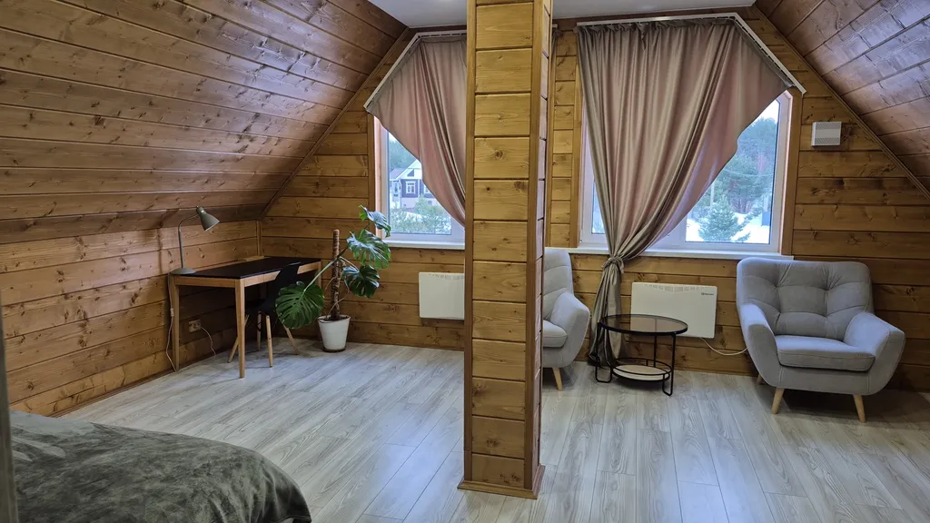 Коттедж Дом с панорамной терассой и камином рядом с Петровским каналом — Волхов