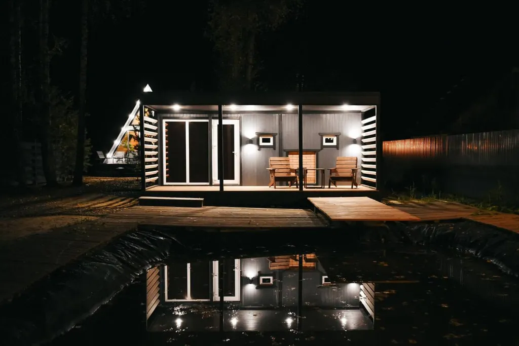 Зеленый домик на 6 человек