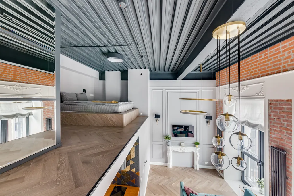 Квартира Квартира Двухэтажная студия в стиле лофт Смарт Хост — Москва