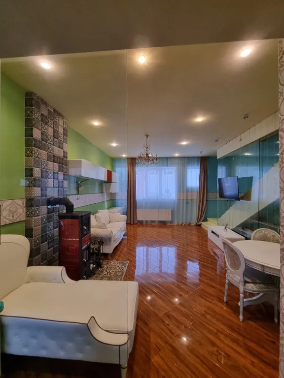 Дизайнерская 2-уровневая квартира на берегу Финского залива