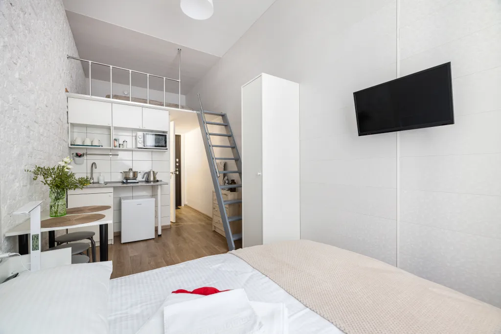 Квартира Квартира Двухуровневая евро студия в самом центре — Санкт-Петербург