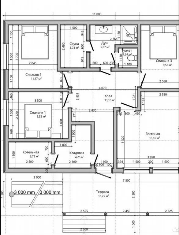 Коттедж Уютный дом с сауной и террасой для тех кто любит комфорт — Новоселье