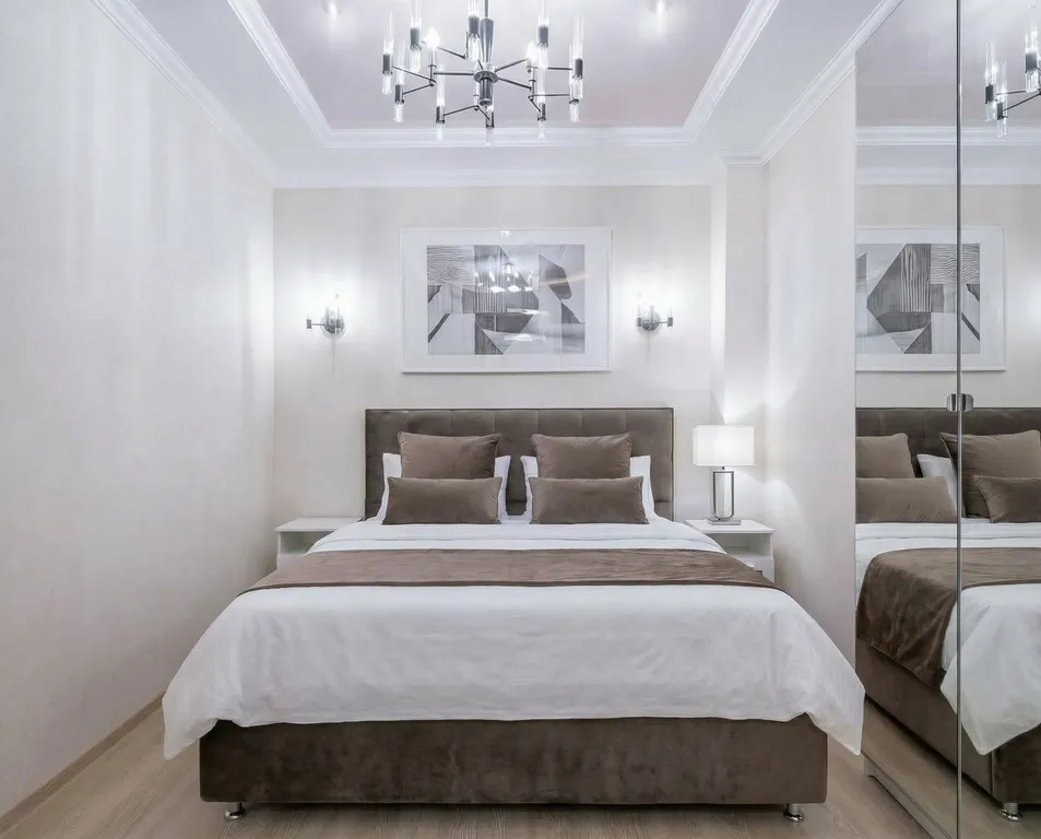 Яркие апартаменты с видом на закат и умной колонкой Алиса