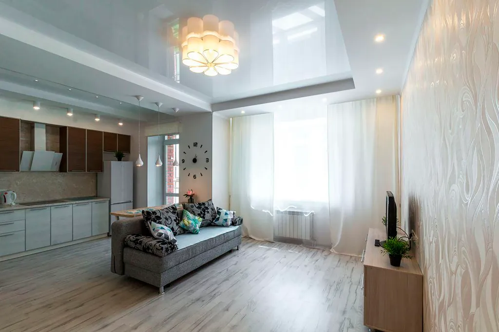 Студия в центре города, зеленый остров