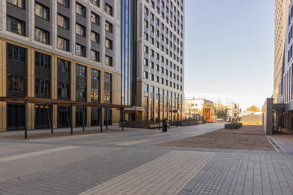 Квартира Новые апартаменты с большой кроватью напротив метро, до центра 15 минут — Санкт-Петербург