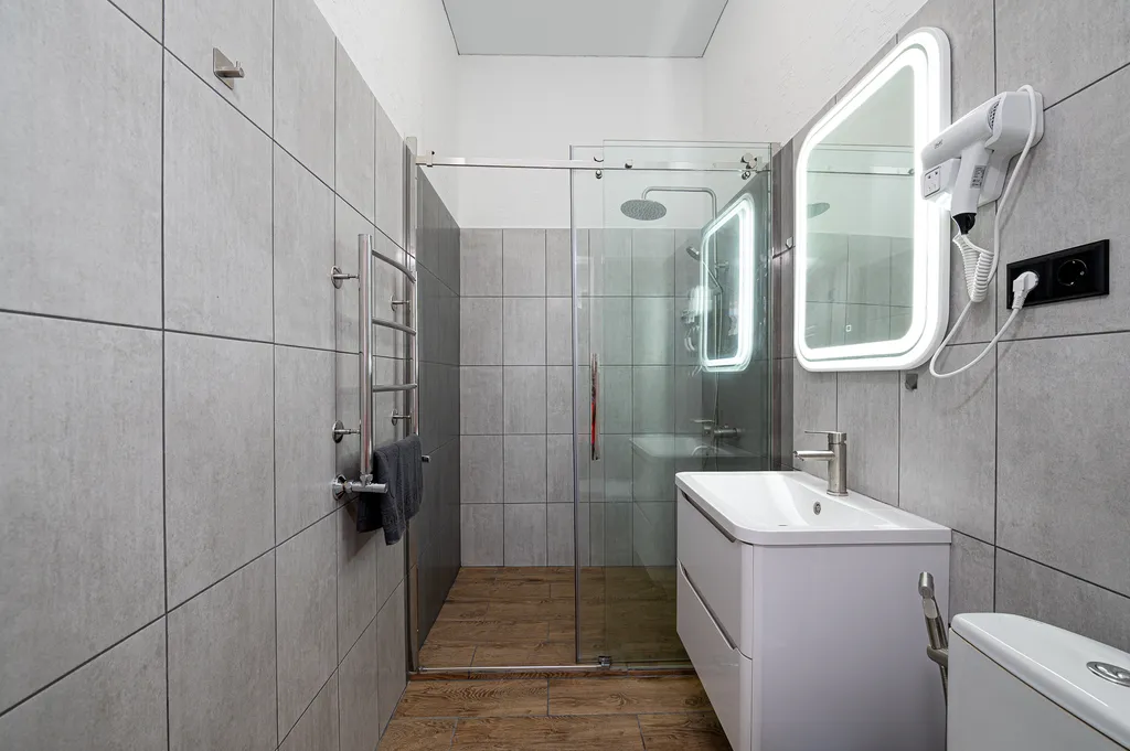 Квартира Квартира Семейный Люкс5 с террасой,двором,мангальной зоной и парковкой — Дюрсо