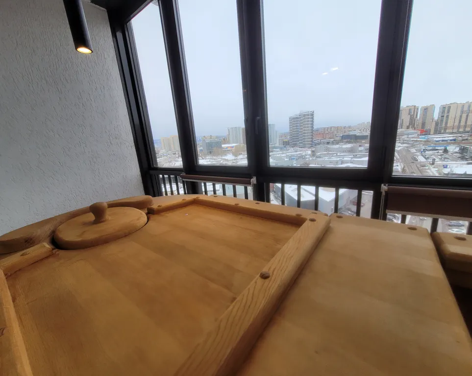 Квартира-студия с фитобочкой и джакузи с панорамным видом в ЖК Scandis