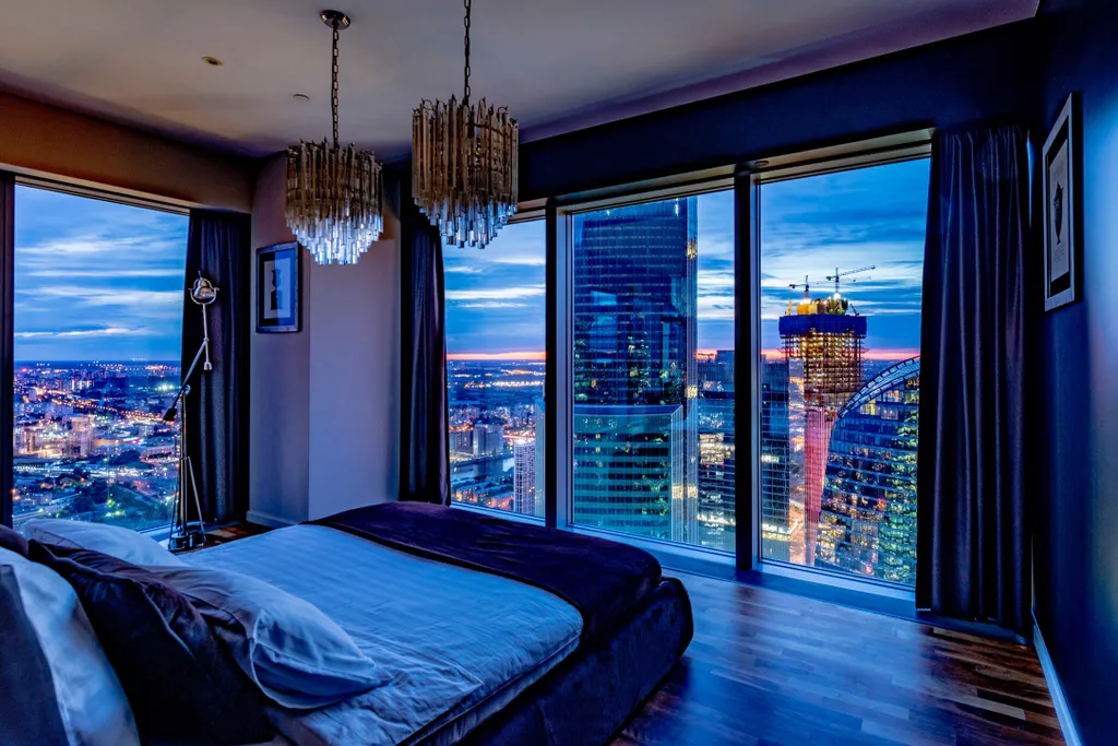 Квартира Угловой просторный апартамент 61 этаж — аренда посуточно в Москва