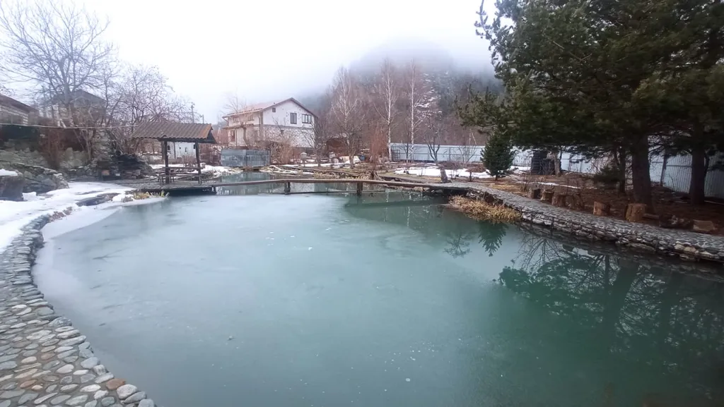 Коттедж Дом с баней и озером — Теберда