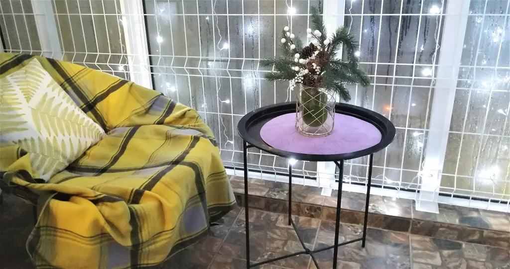 Студия loft с балконом