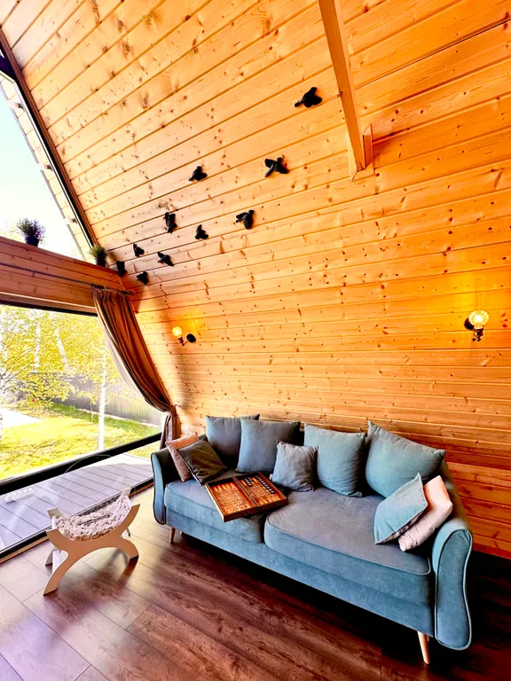 Коттедж Aframe, 2ух этажный дом, глэмпинг — Казань