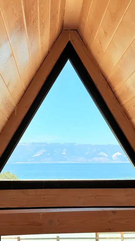 Дома А-фрейм на Ольхоне с видом на Байкал!