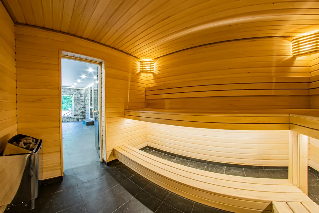 Просторный коттедж Лофт-хаус для большой компании с бассейном и сауной