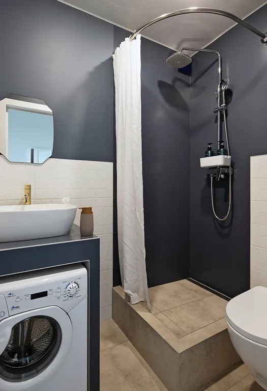 Квартира Квартира Уютная студия Синяя с панорамными окнами — Калининград