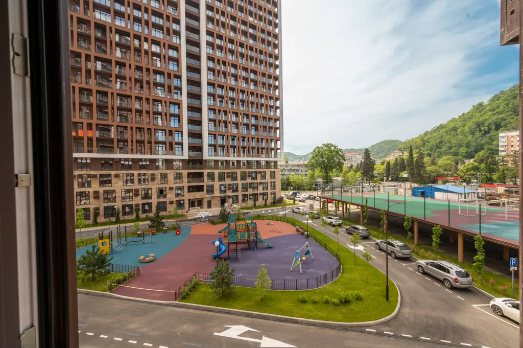 Студия с балконом и видом на лесопарк