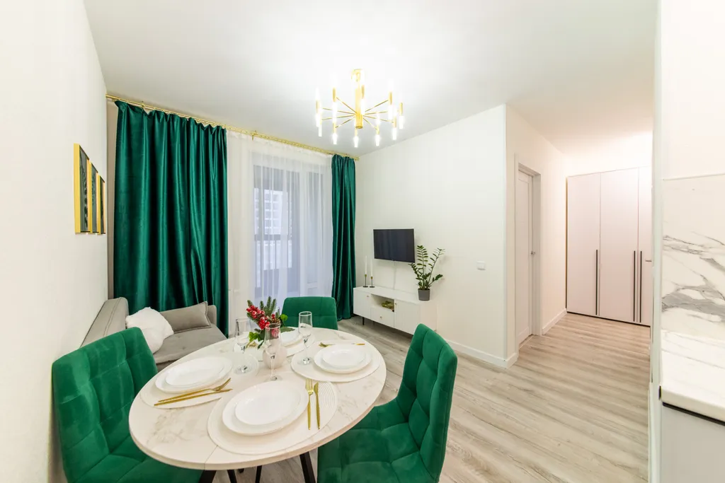 Современная красивая 1-комнатная квартира