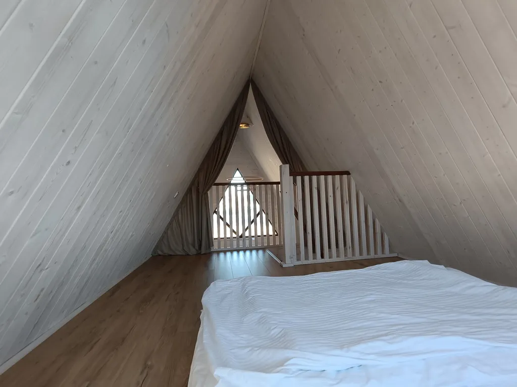 Aframe_kmv дом с джакузи желаемой температуры