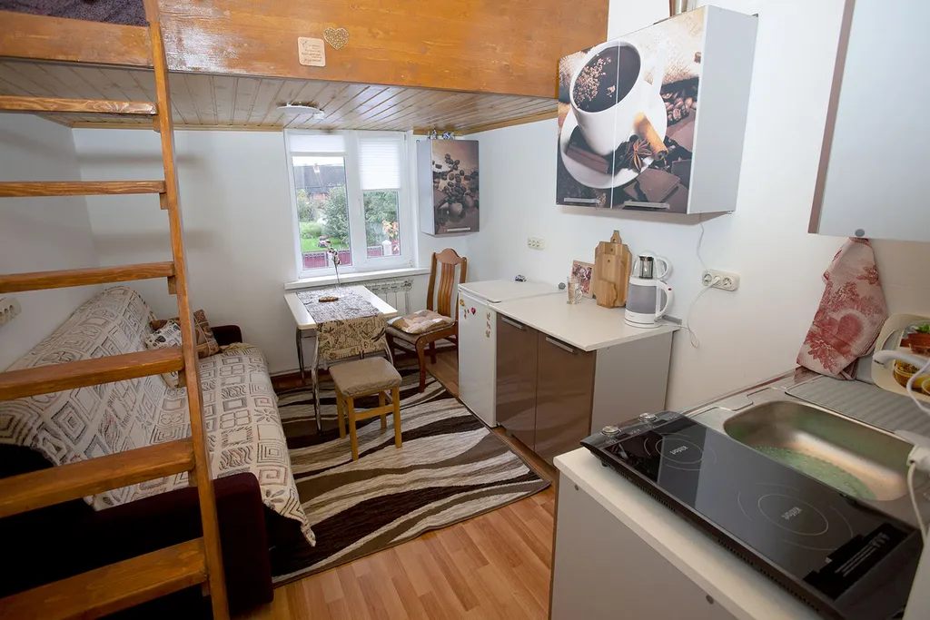 Квартира Квартира Двухуровневая студия, рядом с аэропортом Шереметьево — Лобня