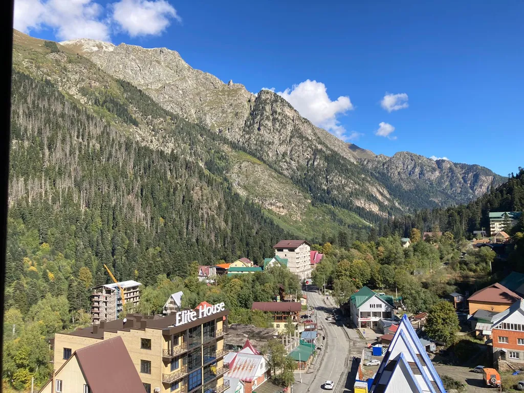 Уютная студия, в центре Домбая, в двух минутах от канатной дороги