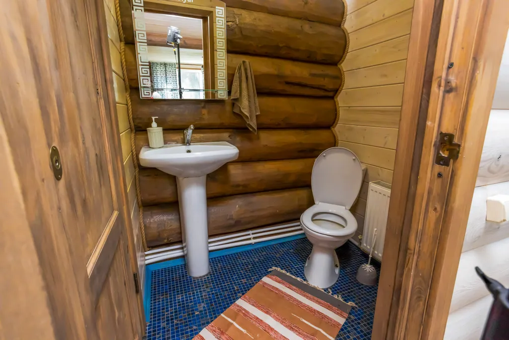 Большой дом для 16 человек в лесу на берегу реки