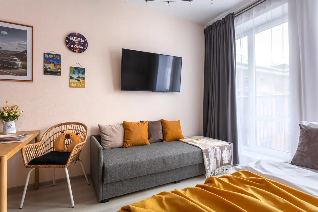 Квартира Квартира Prudius Apart в Кронштадте с кондиционером у пляжа — Кронштадт