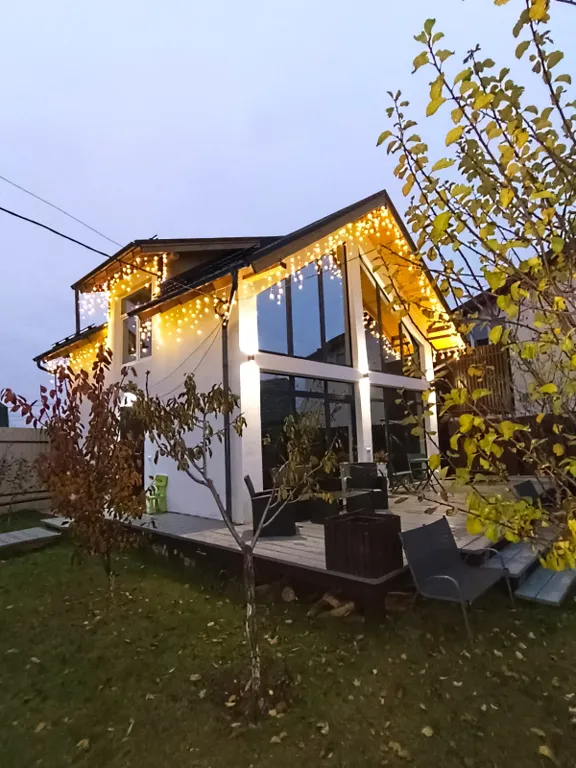 Загородный дом с баней на дровах