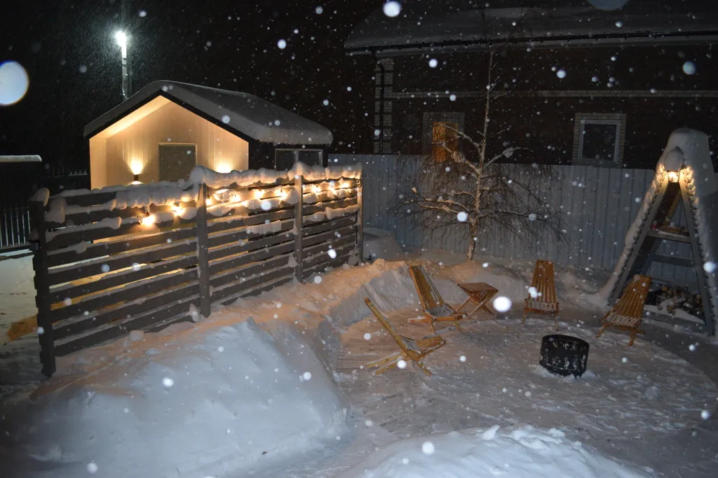 Уютный а-фрейм в деревне