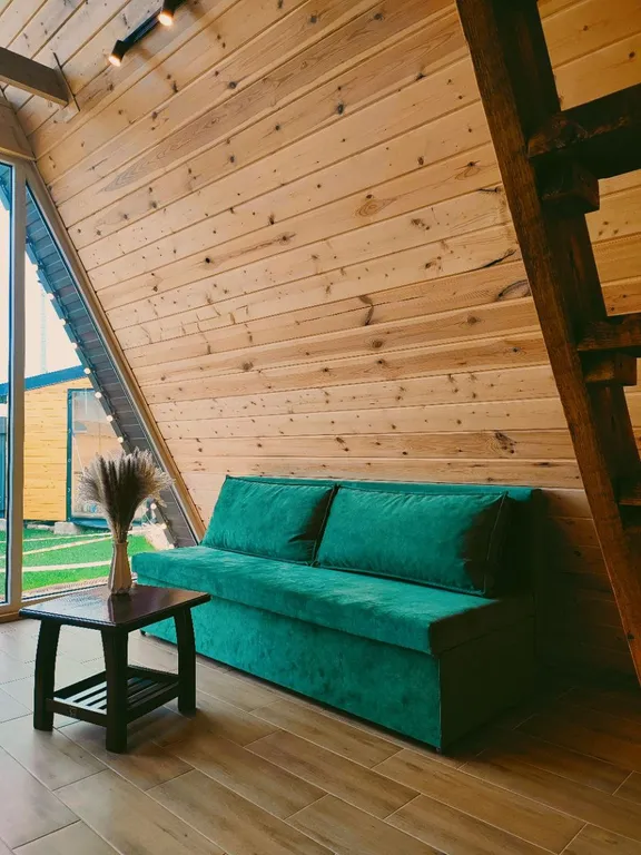 Коттедж А-фрейм дом с банным чаном — Матросово