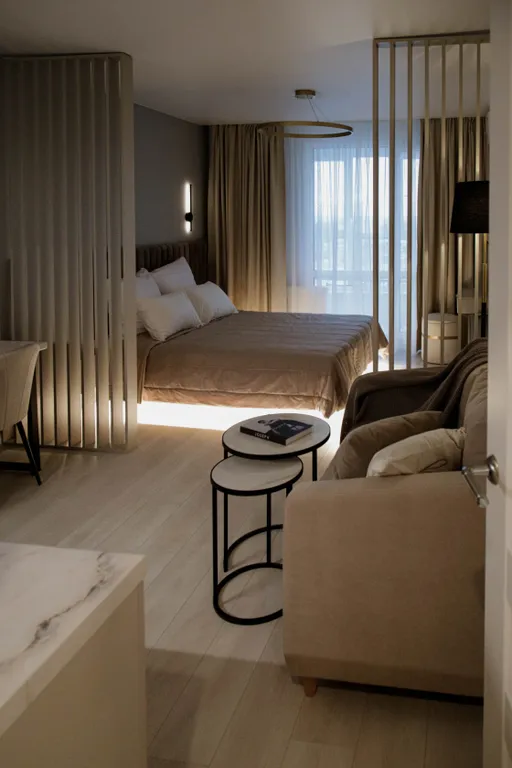 Квартира Дизайнерская студия с атмосферой бутик-отеля — аренда посуточно в Курск