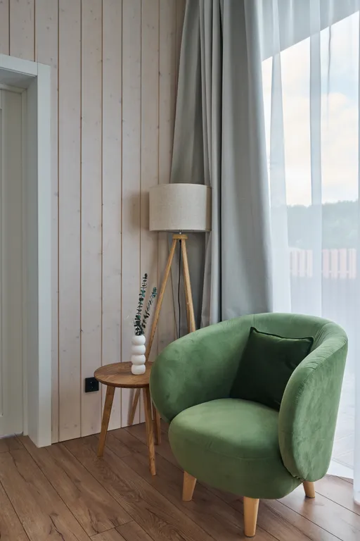 Домик у реки с камином, сауной и чаном