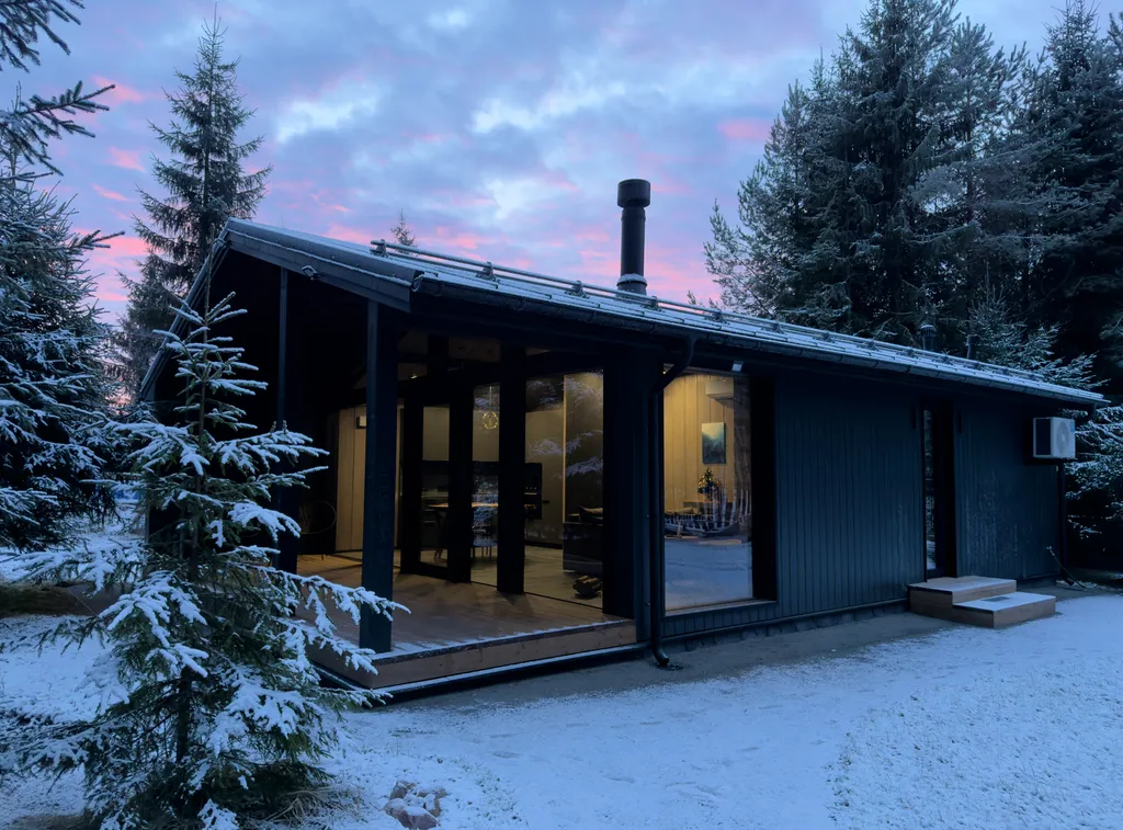 Коттедж Стильный дом в лесу с камином и купелью — Борисово