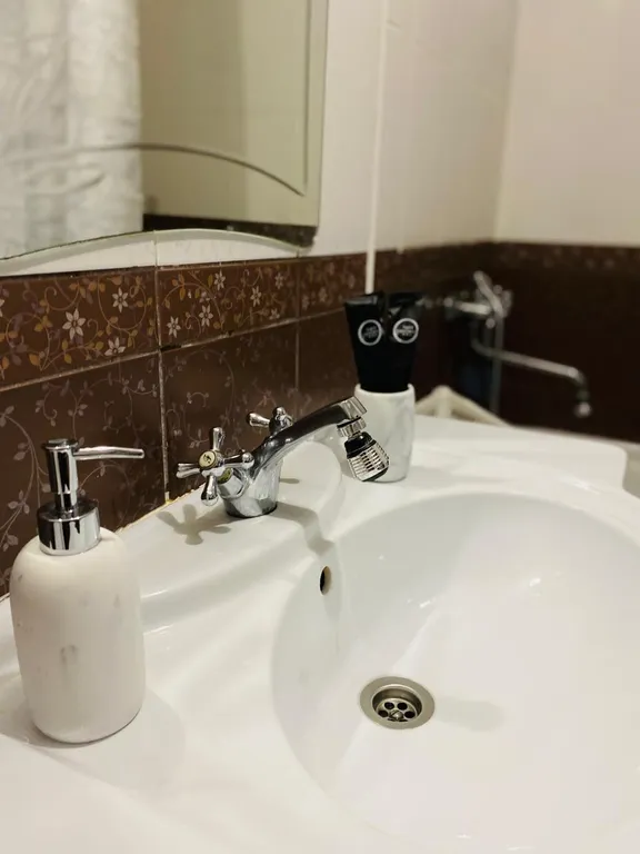 Квартира-студия с видом на горнолыжный комплекс BigWood в Хибинах