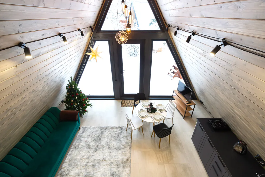 Домик 5 (A-Frame с купелью) 50 м2